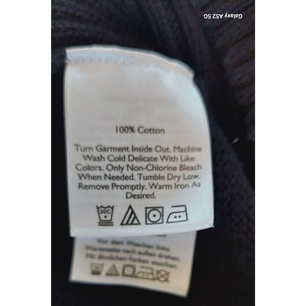 Eddie Bauer quarter zip pull over 100% cotton sweater size M - Picture 3 of 7